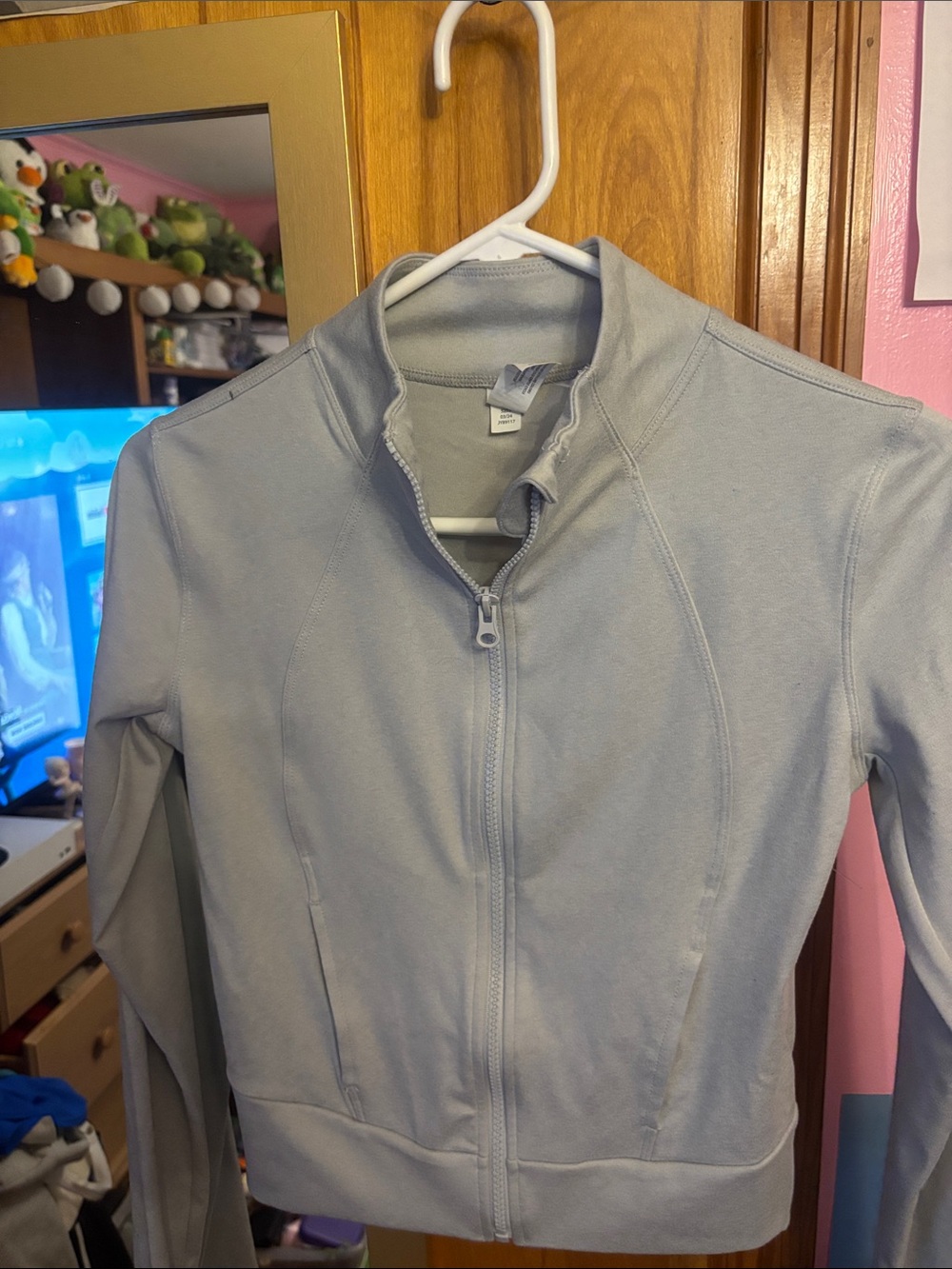 Yogalicious Light Gray Bomber Jacket